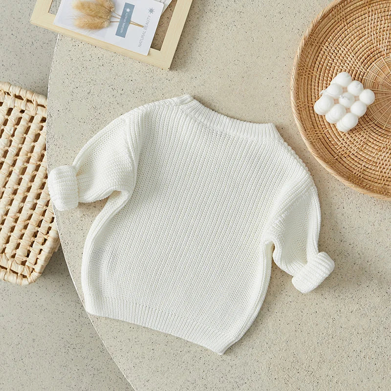 Suefunskry Newborn Unisex Knitted Long Sleeve Sweater