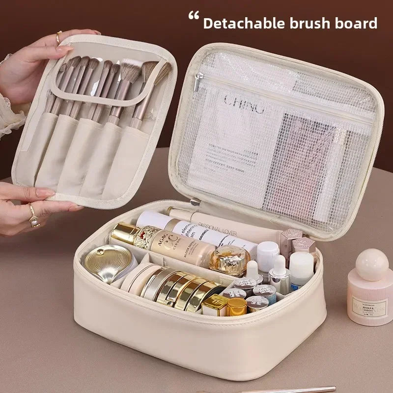 Dawndesslo Cosmetic Bag Womens Portable Makeup Organizer Large Capacity