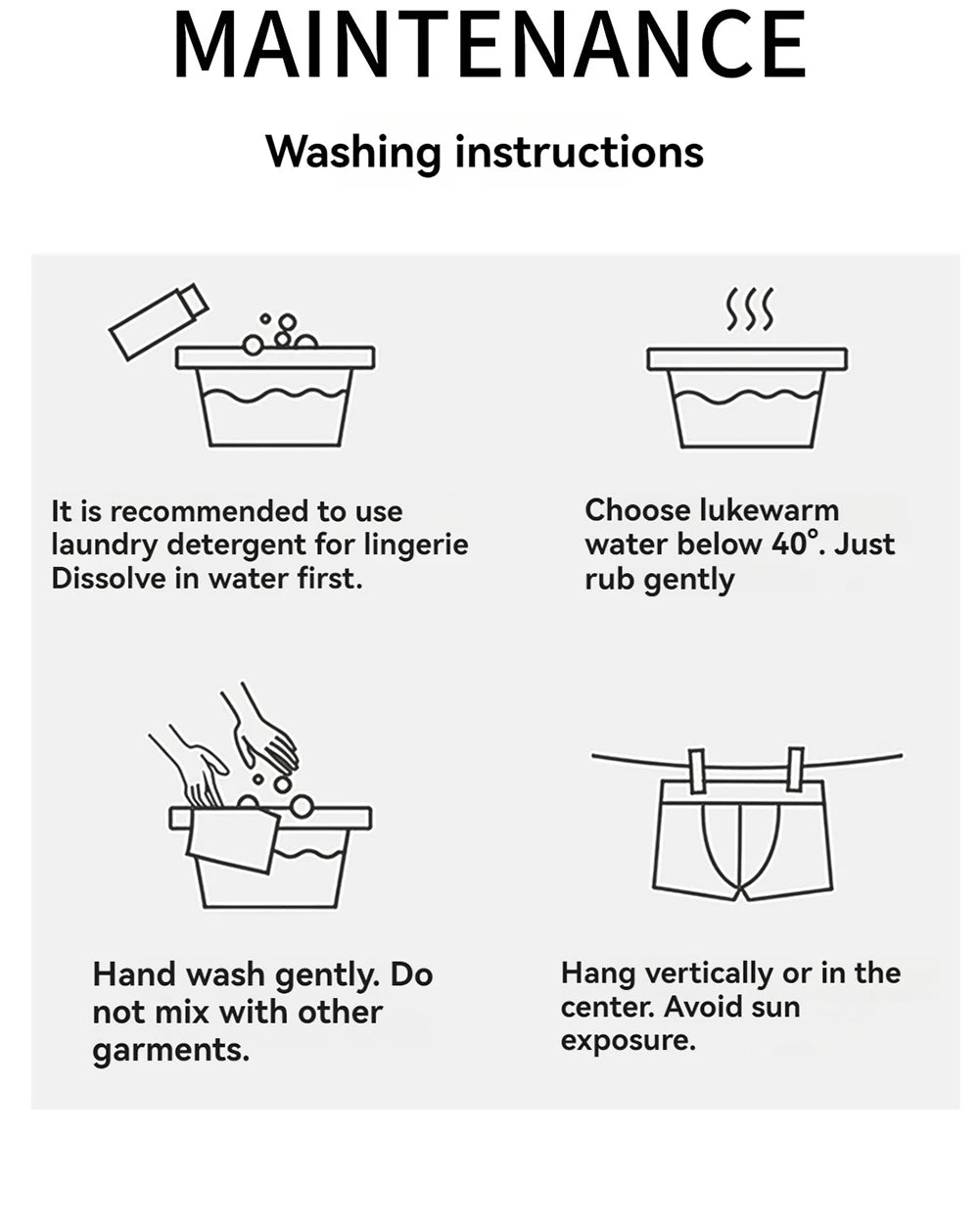 Briefs and Boxers Silk Ice Satin Men's Boxer Briefs Breathable