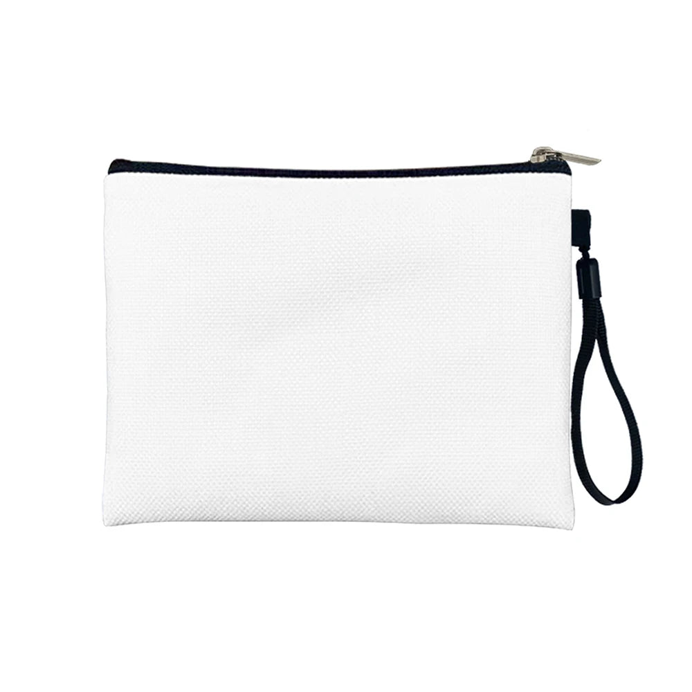 Canvas Cosmetic Bag Blank DIY Make Up Pouch Pencil Case