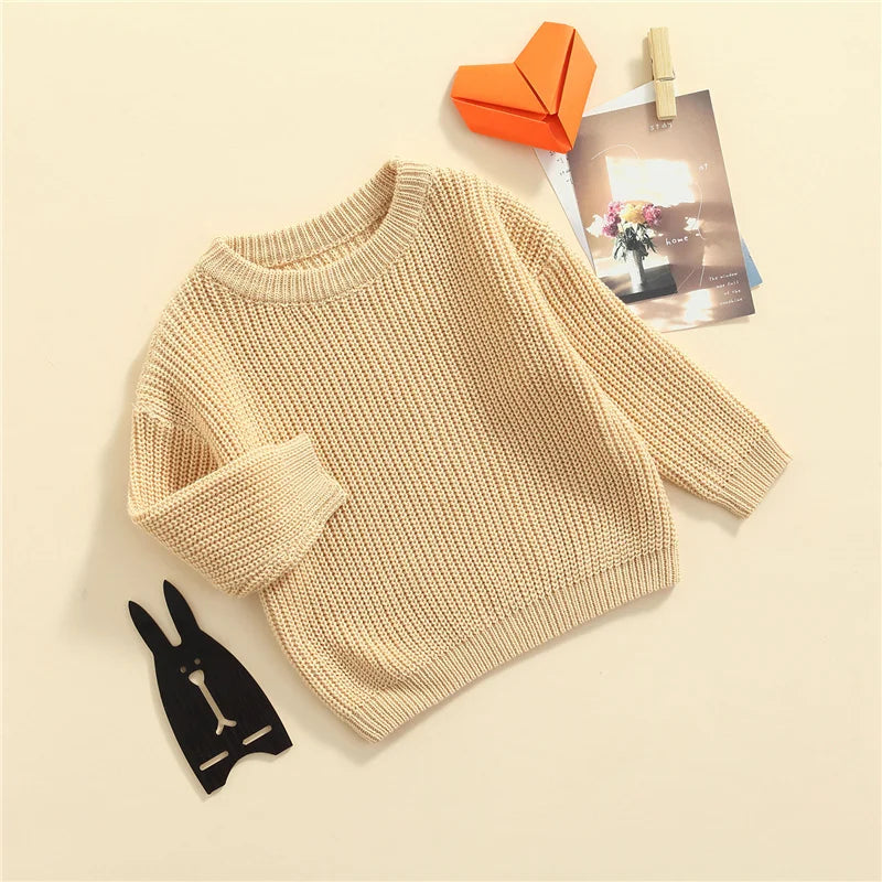 Suefunskry Newborn Unisex Knitted Long Sleeve Sweater