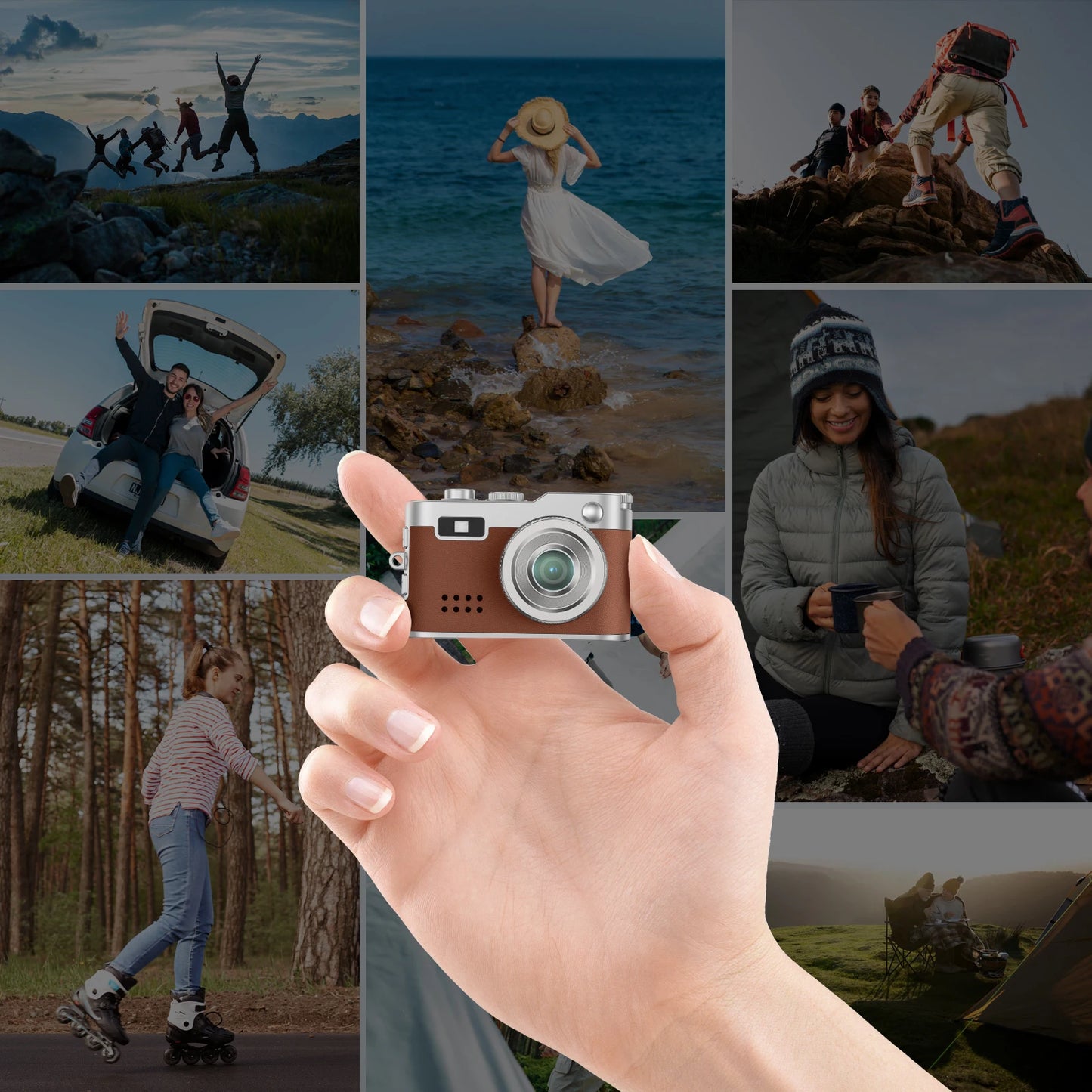 GofunlyCN Portable Mini Camera Keychain 1080P HD 8GB Gift