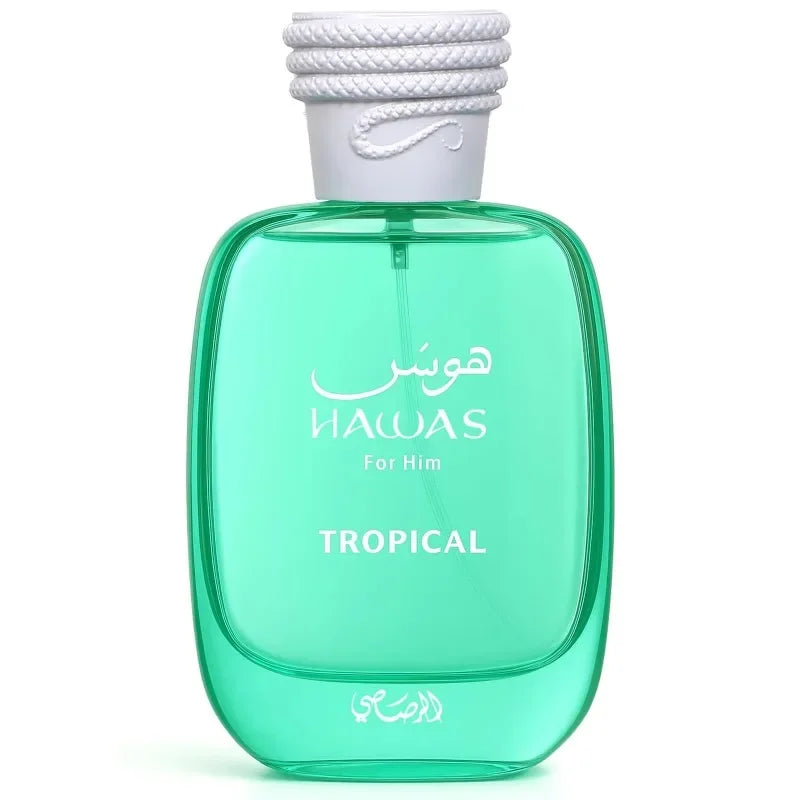 RASASI Hawas Tropical Eau De Parfum Spray Long-Lasting Scent Pour Homme Spray Original Arabic Perfume Marine Aromatic Notes