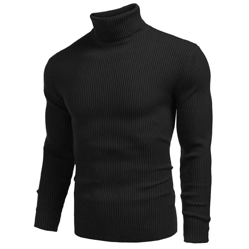 Hallolilla Men's Turtleneck Knit Sweater