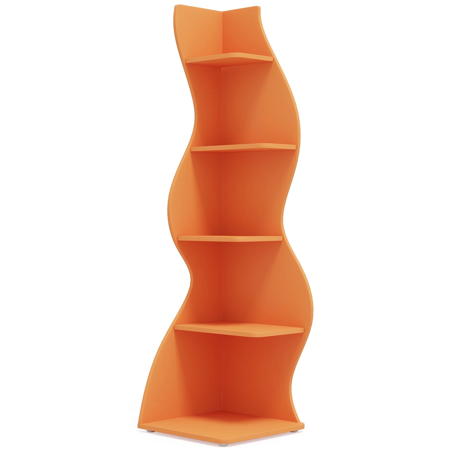 Tribesigns Corner Shelf 5-Tier Wall Bookcase Storage Rack