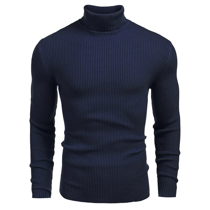 Hallolilla Men's Turtleneck Knit Sweater