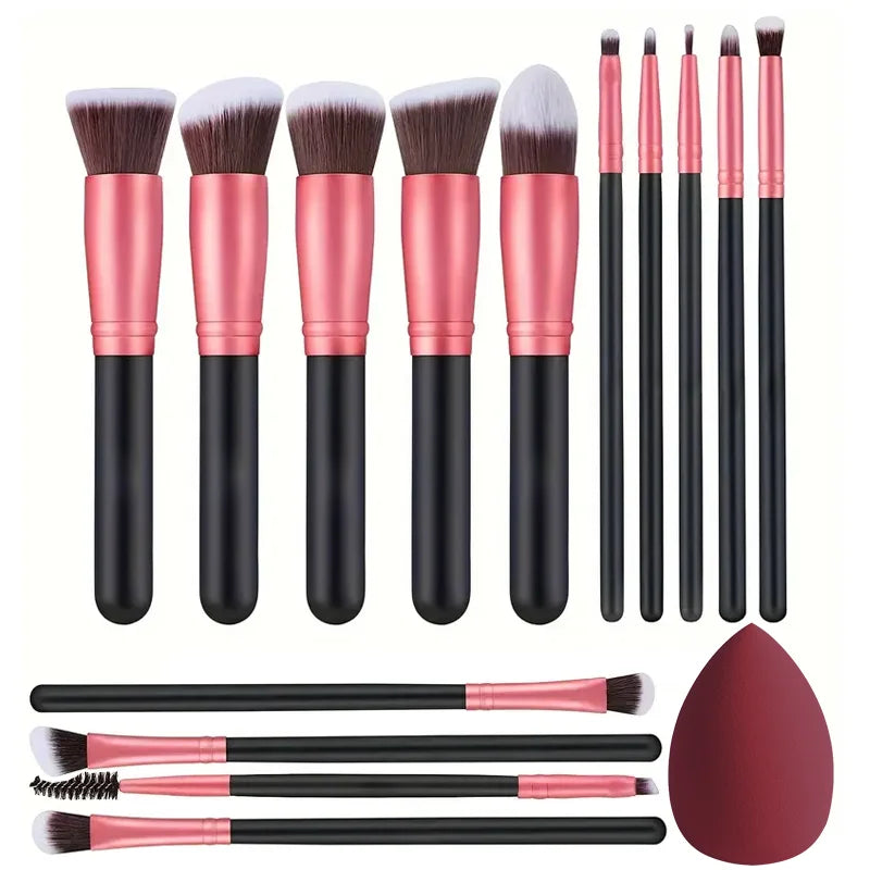 14PCS Makeup Brushes Set  Soft Fluffy Foundation Blush Powder Eyeshadow Blending Female Cosmetics Beauty Tool Christmas gift