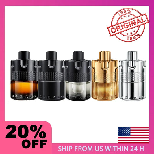 100ml Azzaro Wanted Series Eau de Parfum Spray French Original Luxury Perfumes Cologne for Men Pheromones Perfume Attract Women
