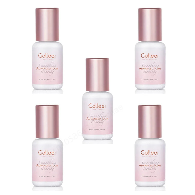Pink Adhesive Gollee Eyelash Extension Glue 5ml Lashes Adhesive For Volume lashes Individual lashes Wholesale Price Own logo
