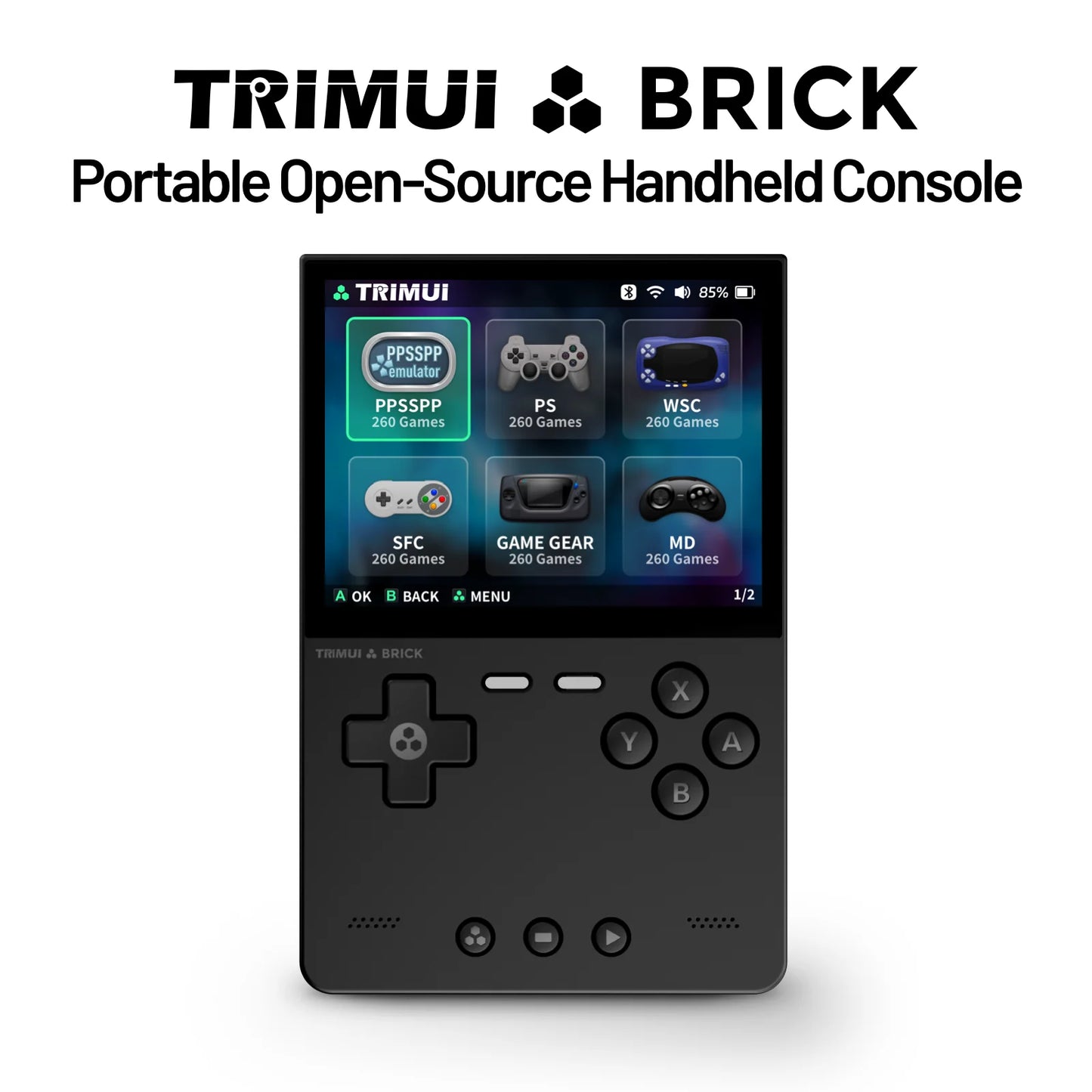 TRIMUI BRICK Handheld Game Console With IPS Screen Linux System