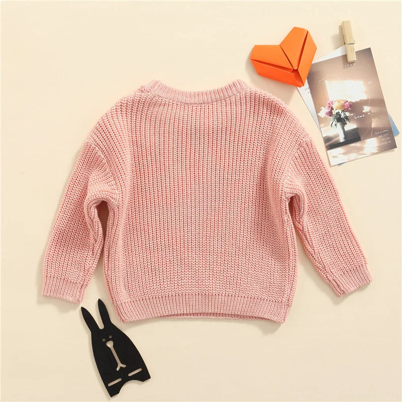 Suefunskry Newborn Unisex Knitted Long Sleeve Sweater