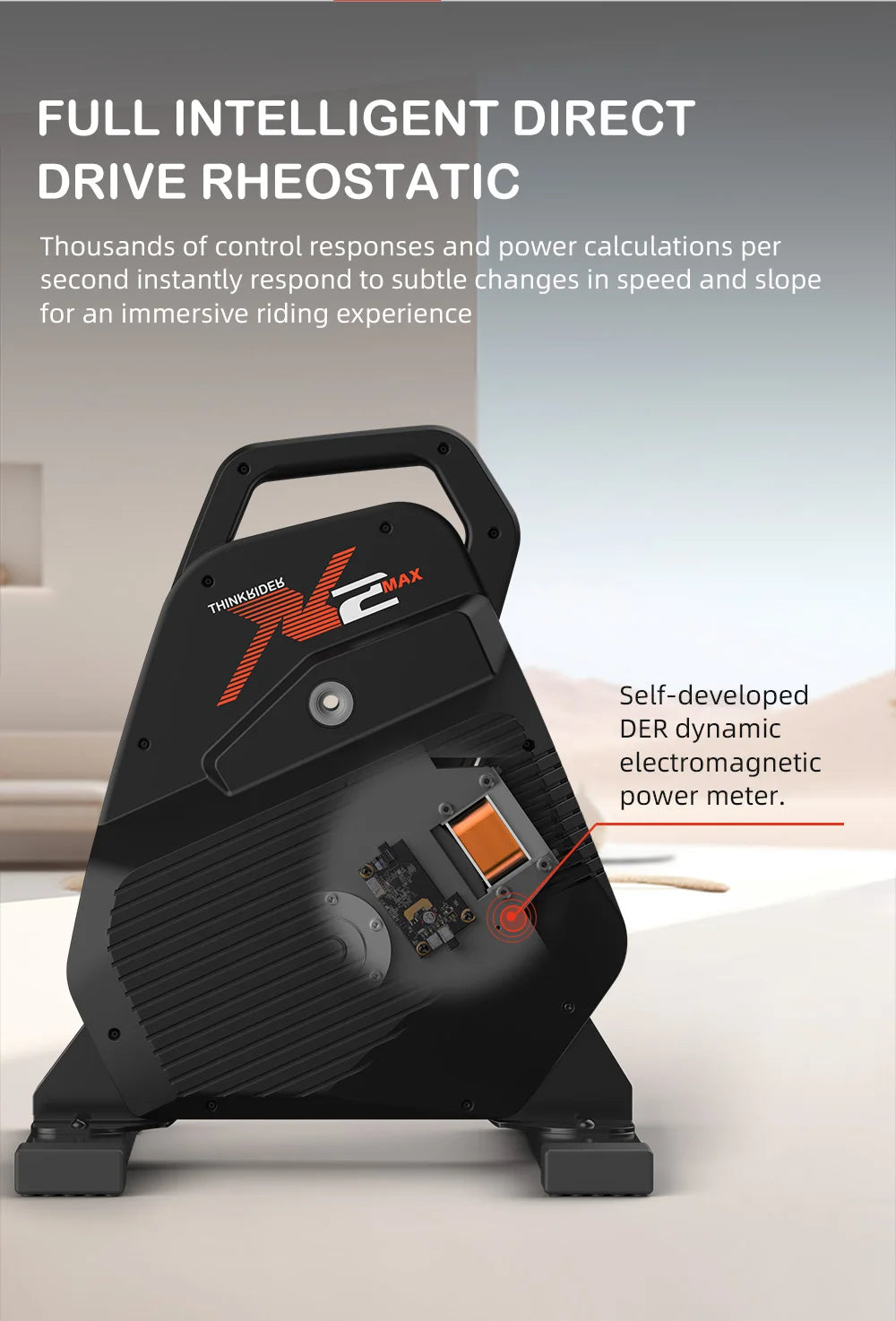 ThinkRider X2MAX Smart Bike Trainer With Built-In Power Meter