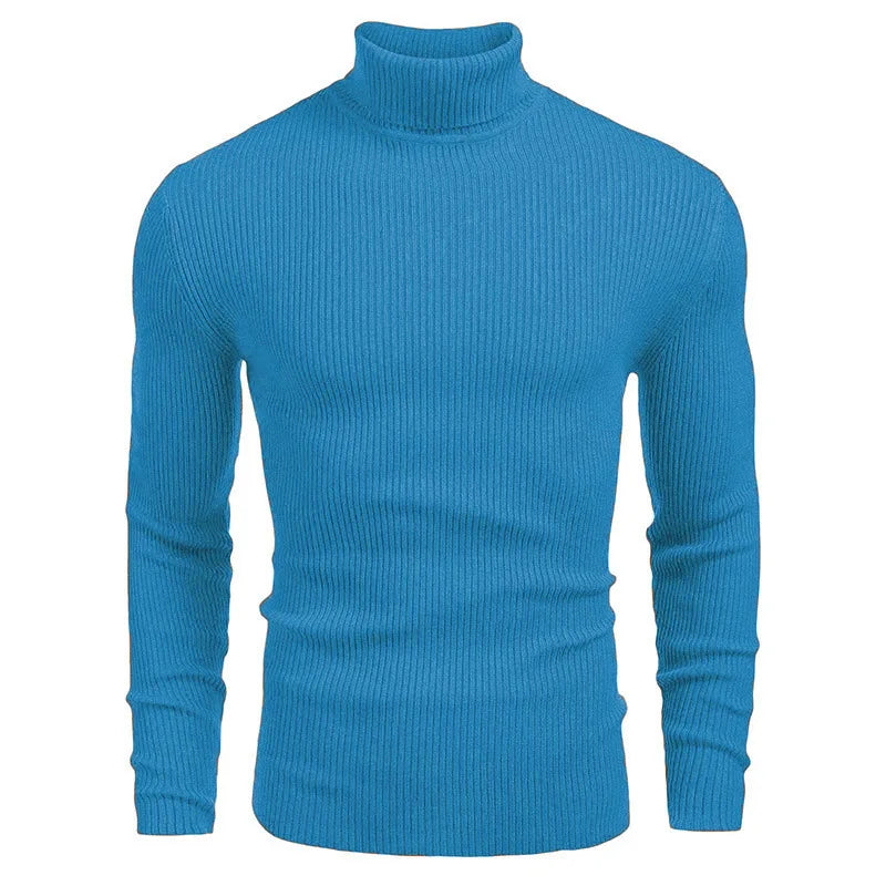 Hallolilla Men's Turtleneck Knit Sweater
