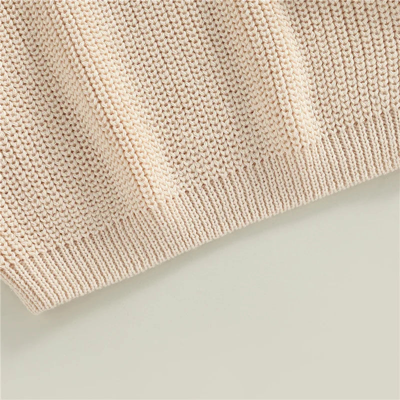 Suefunskry Newborn Unisex Knitted Long Sleeve Sweater