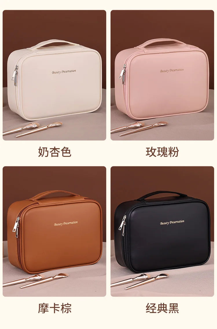 Dawndesslo Cosmetic Bag Womens Portable Makeup Organizer Large Capacity