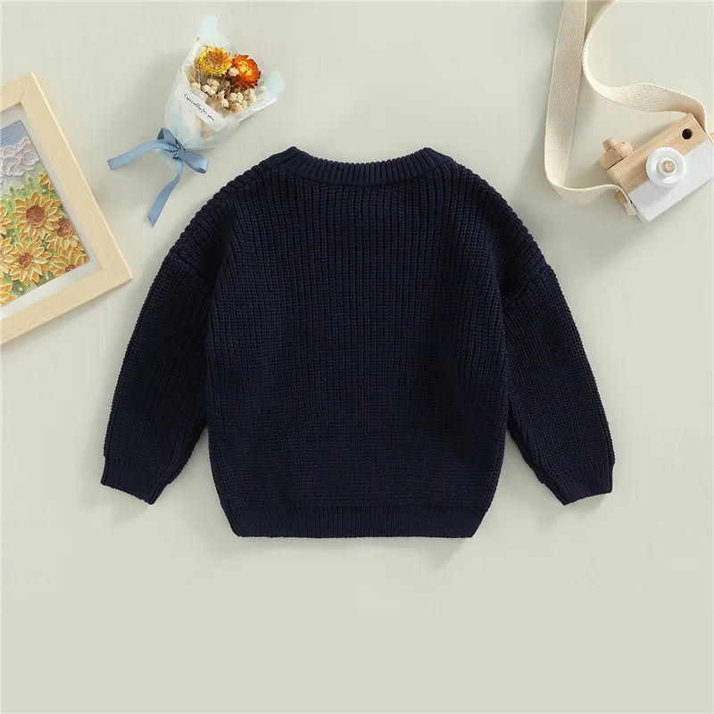 Suefunskry Newborn Unisex Knitted Long Sleeve Sweater