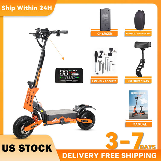 Arwibon 5600W Dual Motor Electric Scooter Off Road Tires