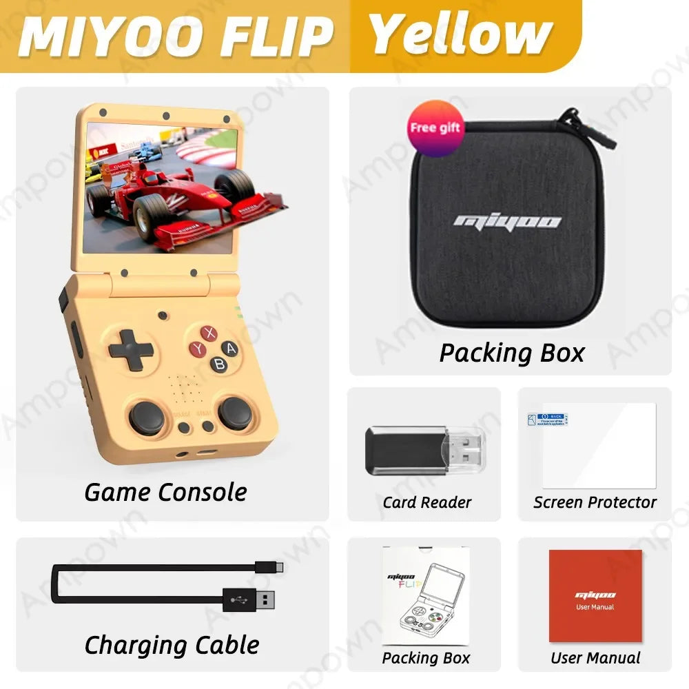 MIYOO Flip V2 Handheld Game Console With IPS Display