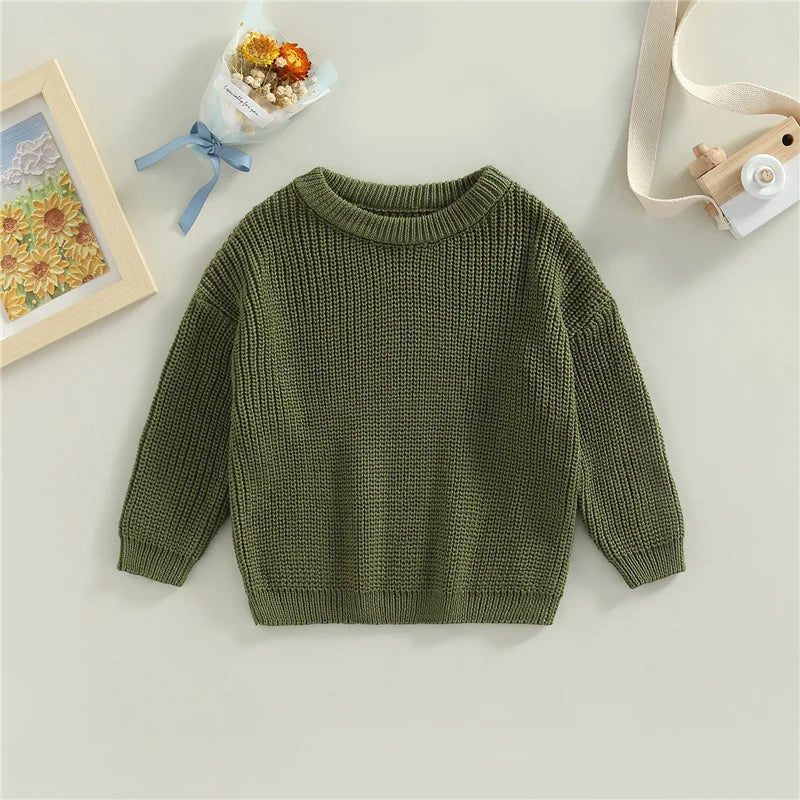 Suefunskry Newborn Unisex Knitted Long Sleeve Sweater