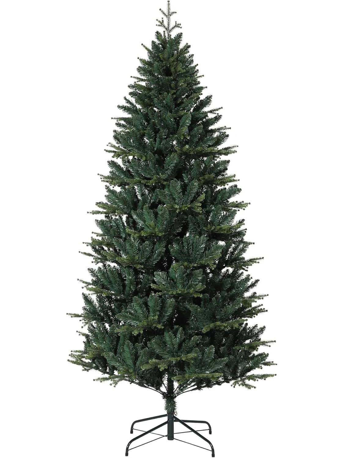 Artificial Christmas Tree Realistic Fake Spruce Stainless Metal Stand Indoor Outdoor Decoration Holiday Xams Trees