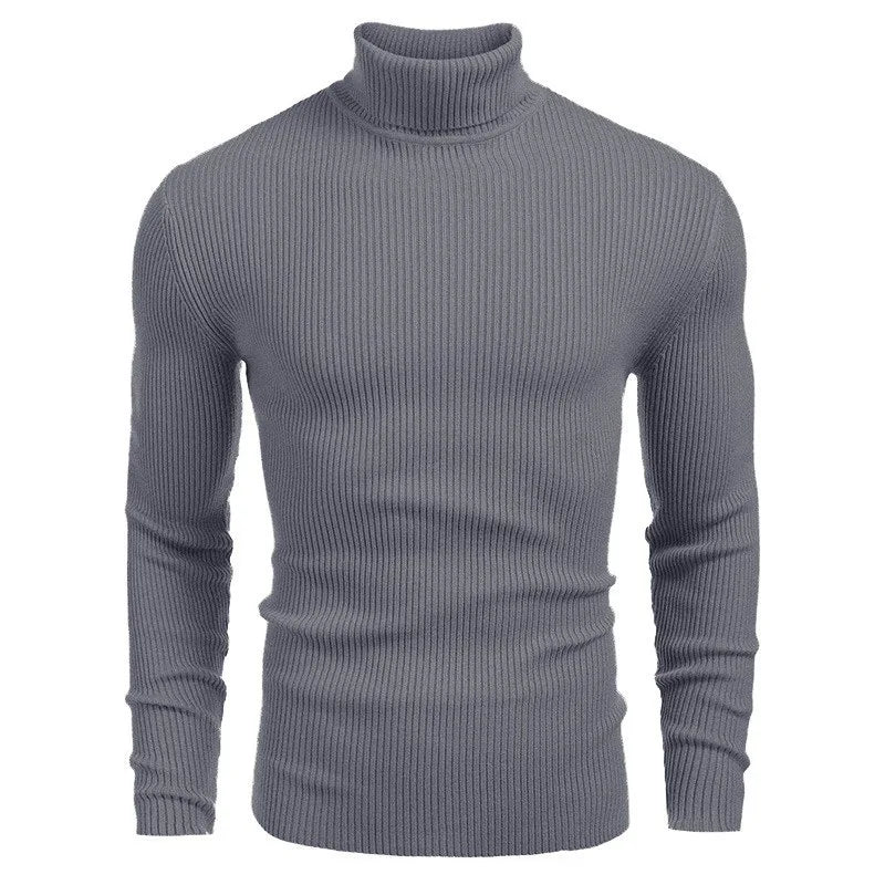 Hallolilla Men's Turtleneck Knit Sweater