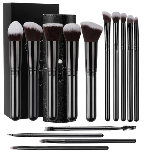 14PCS Makeup Brushes Set  Soft Fluffy Foundation Blush Powder Eyeshadow Blending Female Cosmetics Beauty Tool Christmas gift