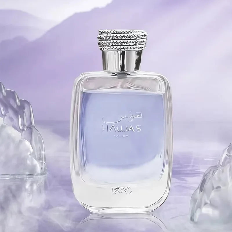 RASASI Hawas Tropical Eau De Parfum Spray Long-Lasting Scent Pour Homme Spray Original Arabic Perfume Marine Aromatic Notes