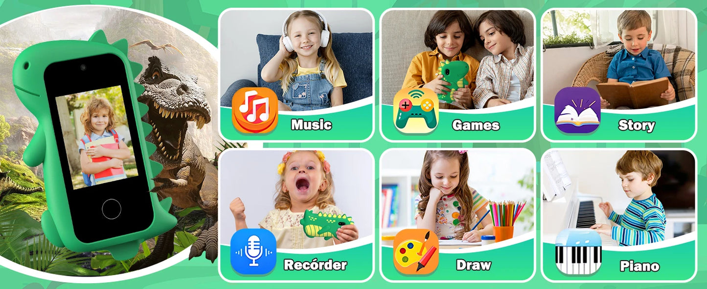 DIAMOOKYCN Kids Smart Phone Toy Educational Camera For Kids
