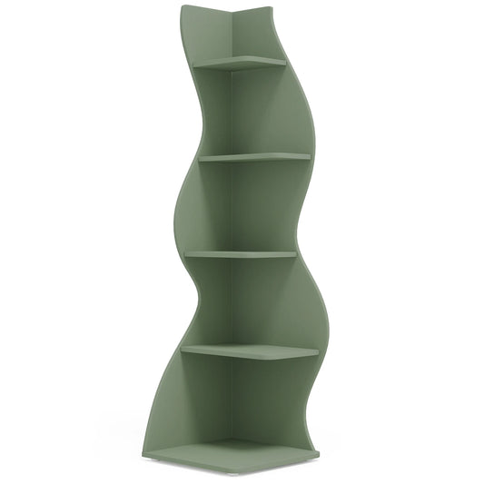 Tribesigns Corner Shelf 5-Tier Wall Bookcase Storage Rack