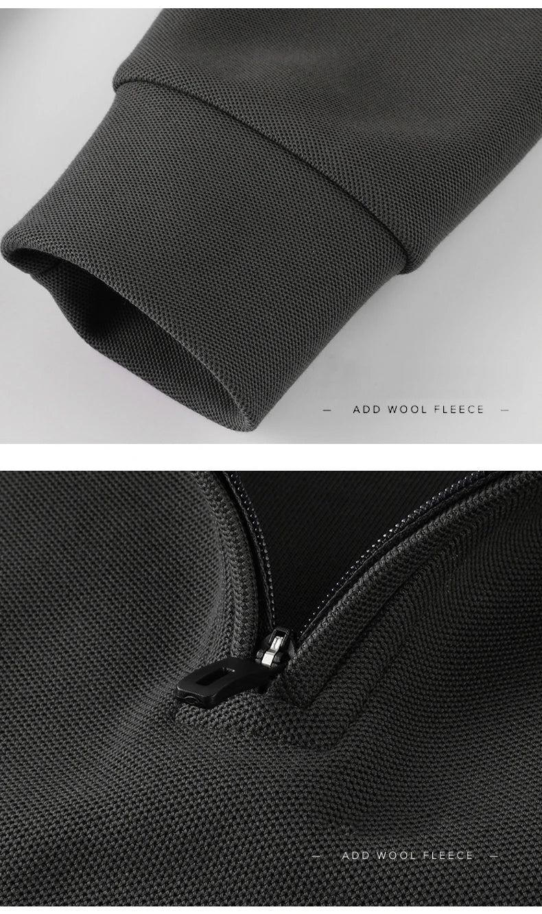 IppolichCN Casual Long Sleeve Sports Half Zipper Sweatshirt