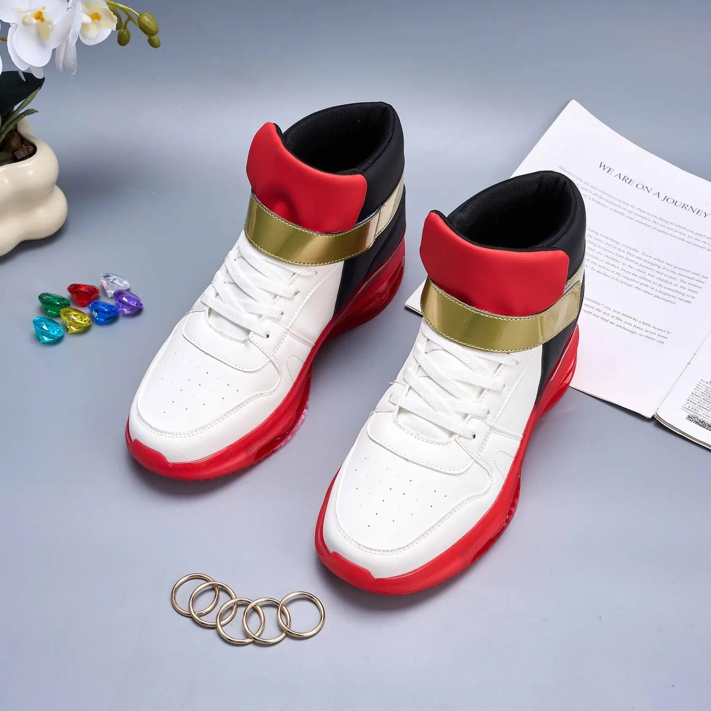 Shadow Red Sneakers For Boys Men Kids Unisex Athletic Shoes