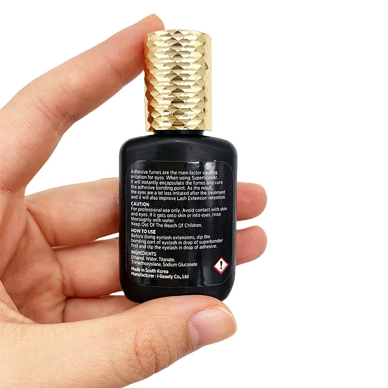 10Pcs 15ML IB SUPER BONDER Fixing Agent Transparent Liquid for Eyelash Extensions Lash Glue Help Adhesive for Lashes Grafting