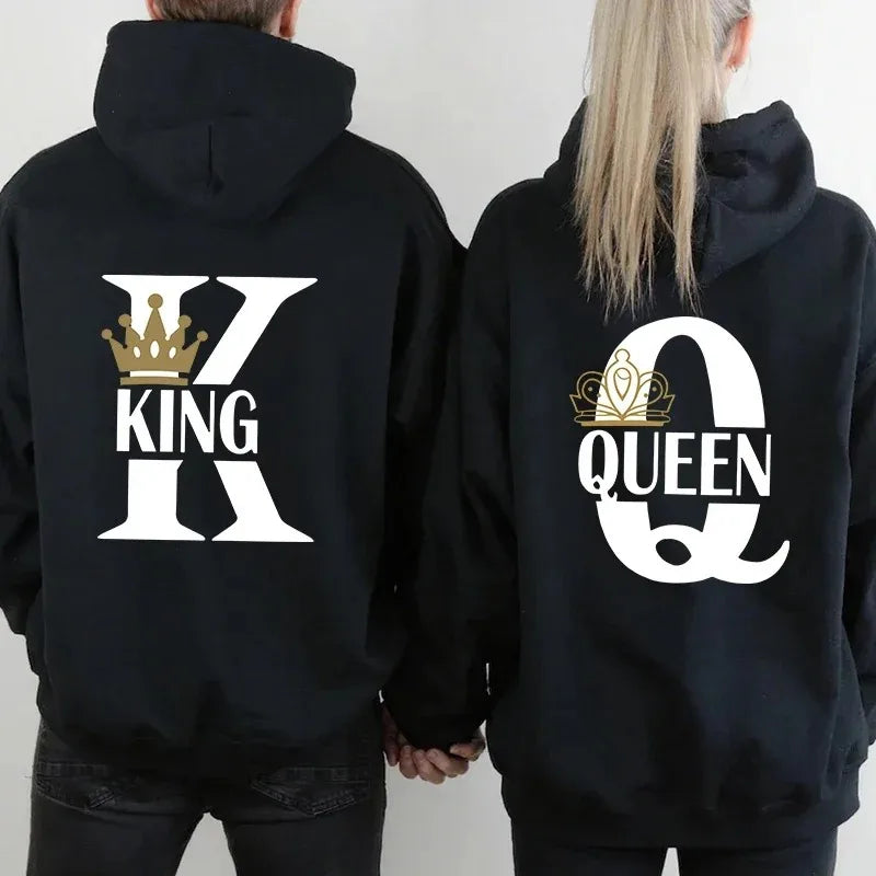 Unisex Hoodies Queen Printing Sweatshirts Casual Pullover