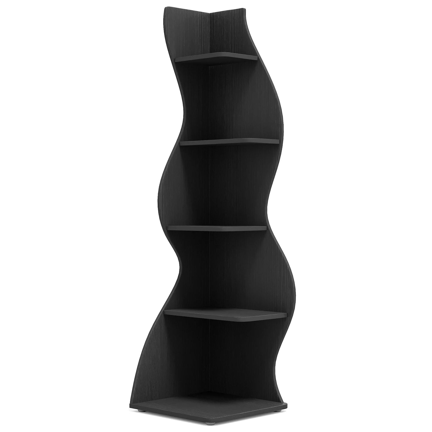 Tribesigns Corner Shelf 5-Tier Wall Bookcase Storage Rack