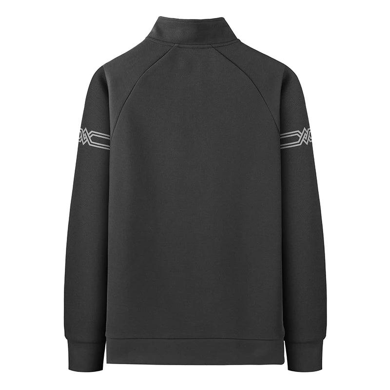 IppolichCN Casual Long Sleeve Sports Half Zipper Sweatshirt