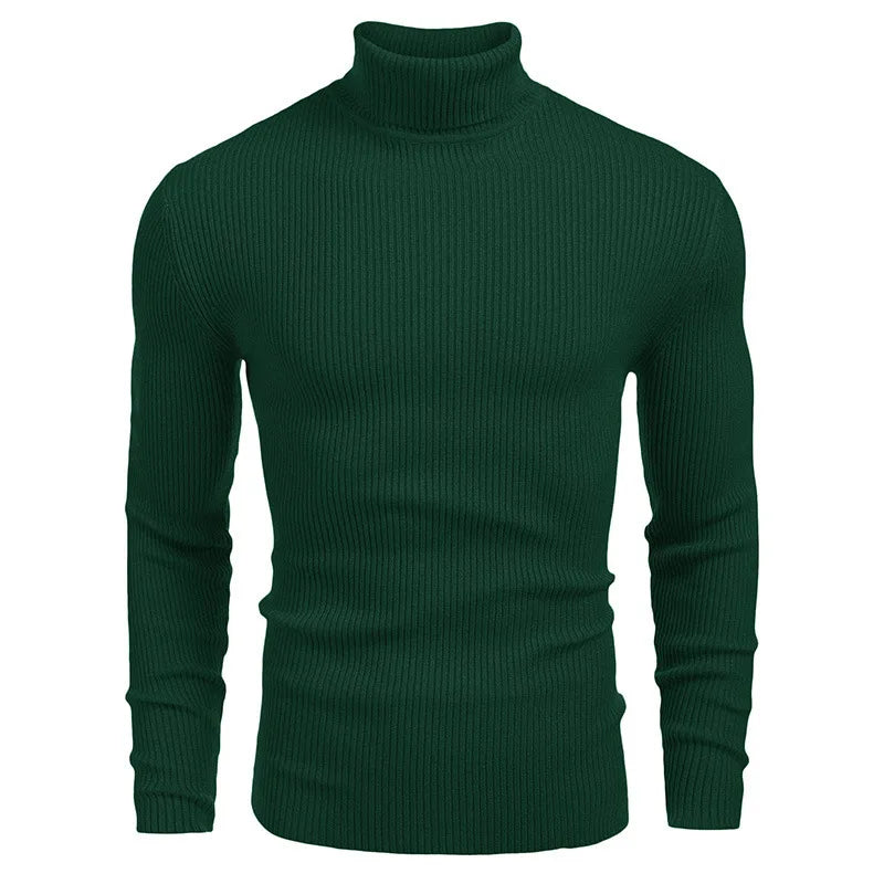 Hallolilla Men's Turtleneck Knit Sweater