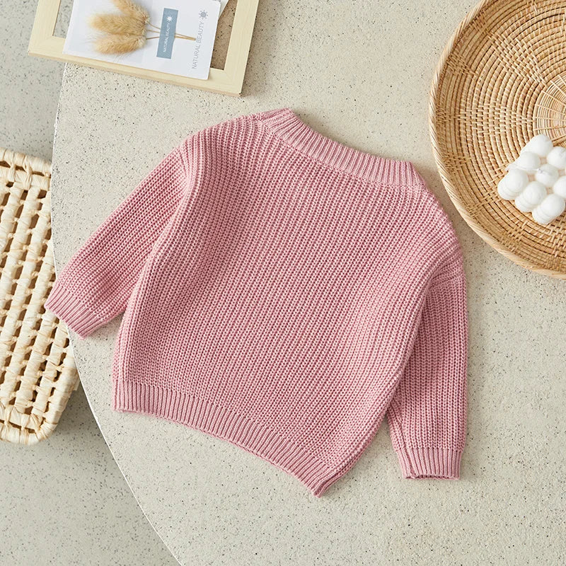 Suefunskry Newborn Unisex Knitted Long Sleeve Sweater