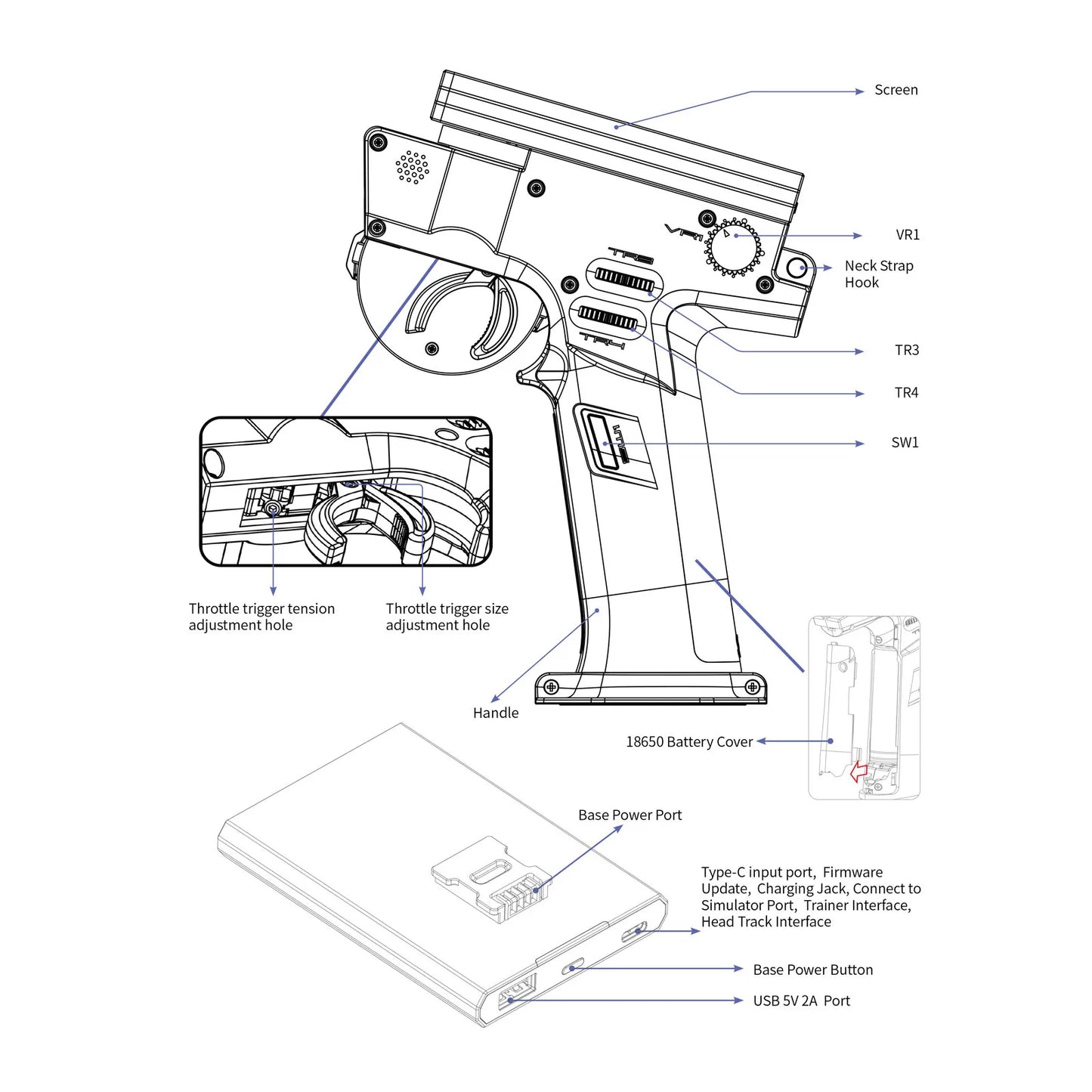 Flysky Noble NB4+ 2.4G 8CH Transmitter With FGR4S Receiver