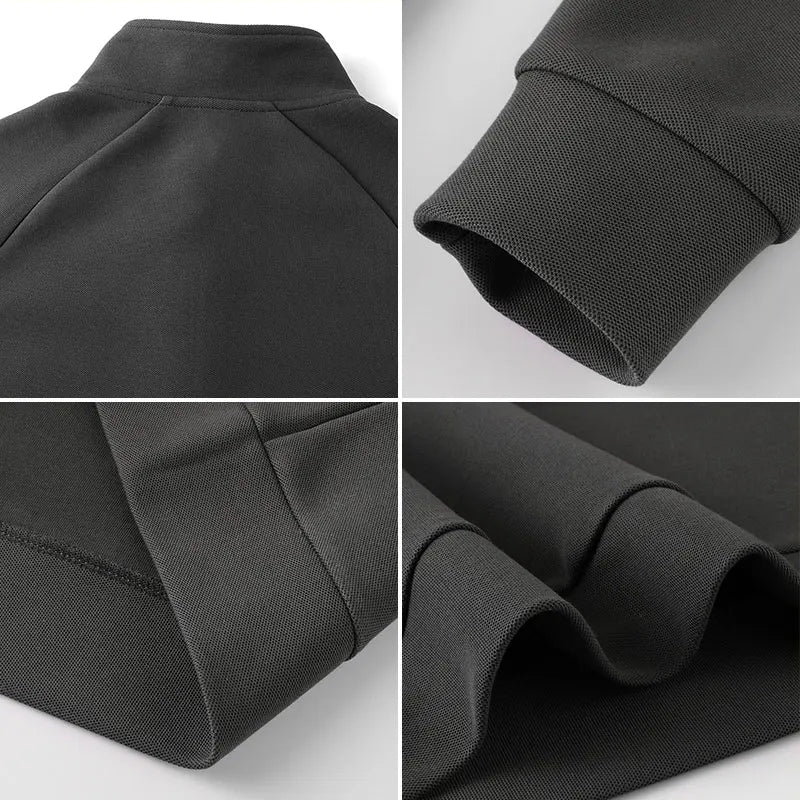 IppolichCN Casual Long Sleeve Sports Half Zipper Sweatshirt