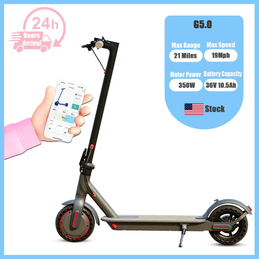 G5.0 Electric Scooter 36V 10.5Ah Battery Long Range Foldable