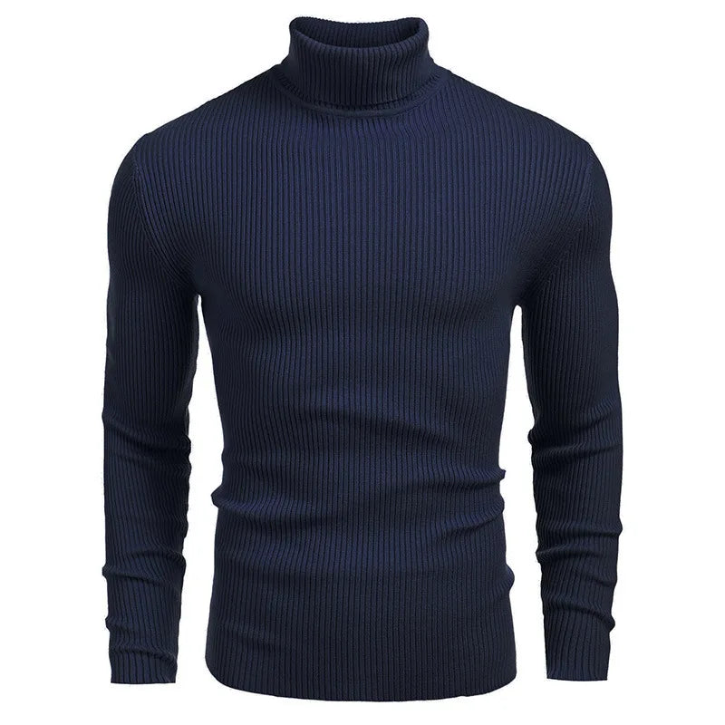Hallolilla Men's Turtleneck Knit Sweater
