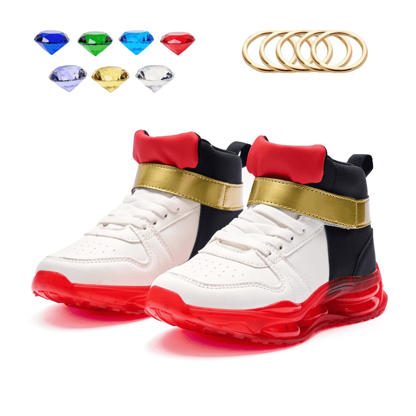 Shadow Red Sneakers For Boys Men Kids Unisex Athletic Shoes