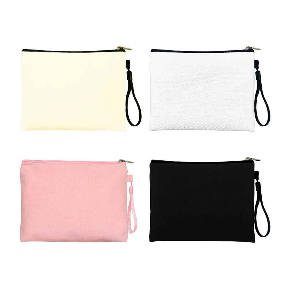 Canvas Cosmetic Bag Make Up Kit Pencil Pouch for Travel