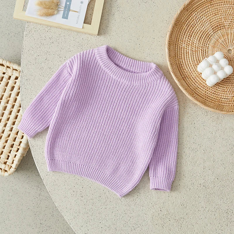 Suefunskry Newborn Unisex Knitted Long Sleeve Sweater