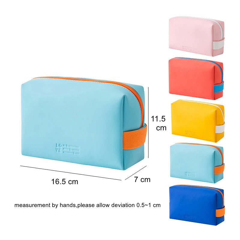 QUEENSHOWCN Waterproof Cosmetic Bag Travel Storage Case