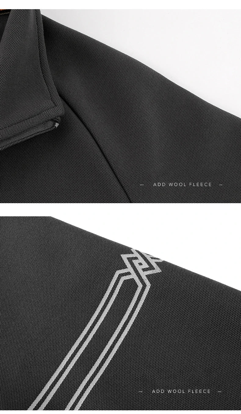 IppolichCN Casual Long Sleeve Sports Half Zipper Sweatshirt