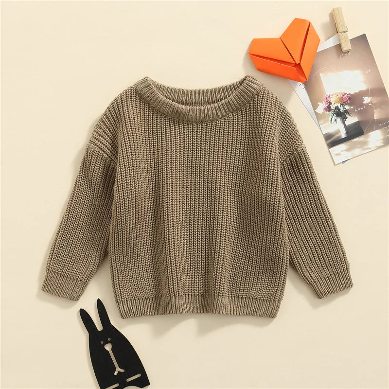 Suefunskry Newborn Unisex Knitted Long Sleeve Sweater