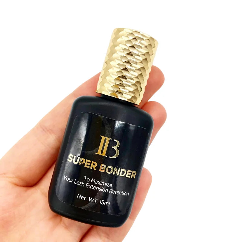 10Pcs 15ML IB SUPER BONDER Fixing Agent Transparent Liquid for Eyelash Extensions Lash Glue Help Adhesive for Lashes Grafting