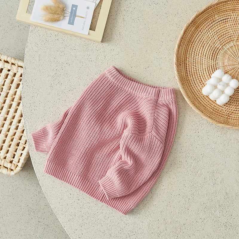 Suefunskry Newborn Unisex Knitted Long Sleeve Sweater