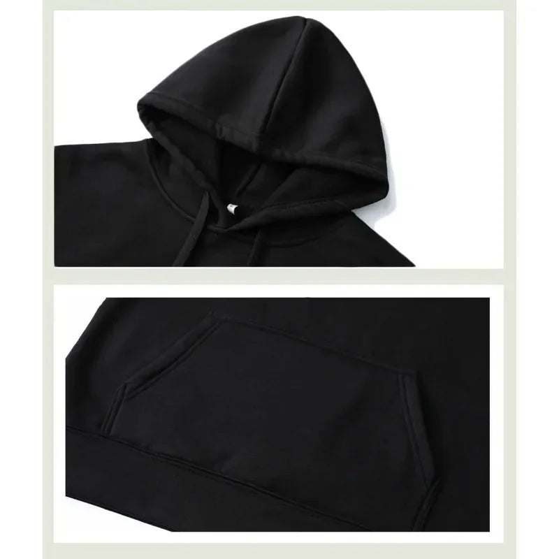 Japanese Cartoon Printing Men Hoodie O Neck Fleece